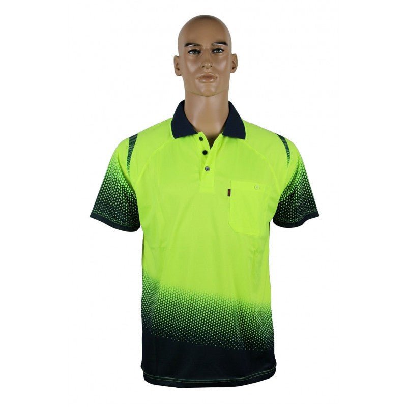 1319# HI VIS S/S POLO SHIRT - kustomteamwear.com