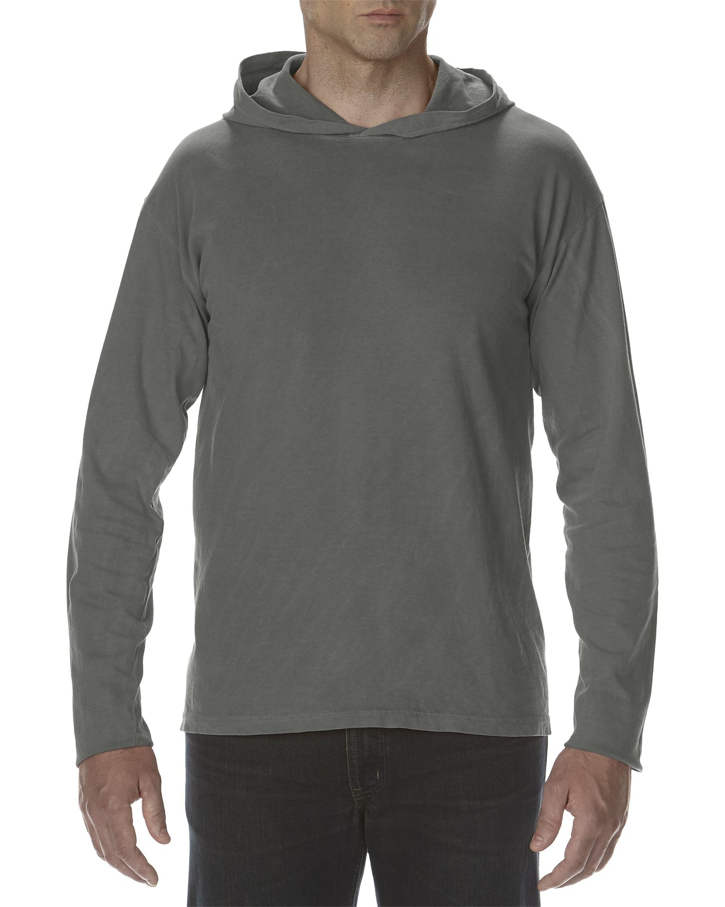 Adult Heavyweight Long Sleeve Hooded T-Shirt