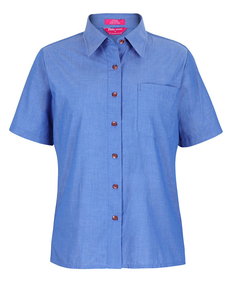 JB's LADIES ORIGINAL S/S CHAMBRAY SHIRT