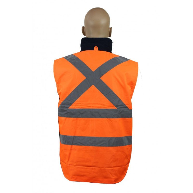 6543# X TAPE HI VIS REVERSIBLE VEST - kustomteamwear.com