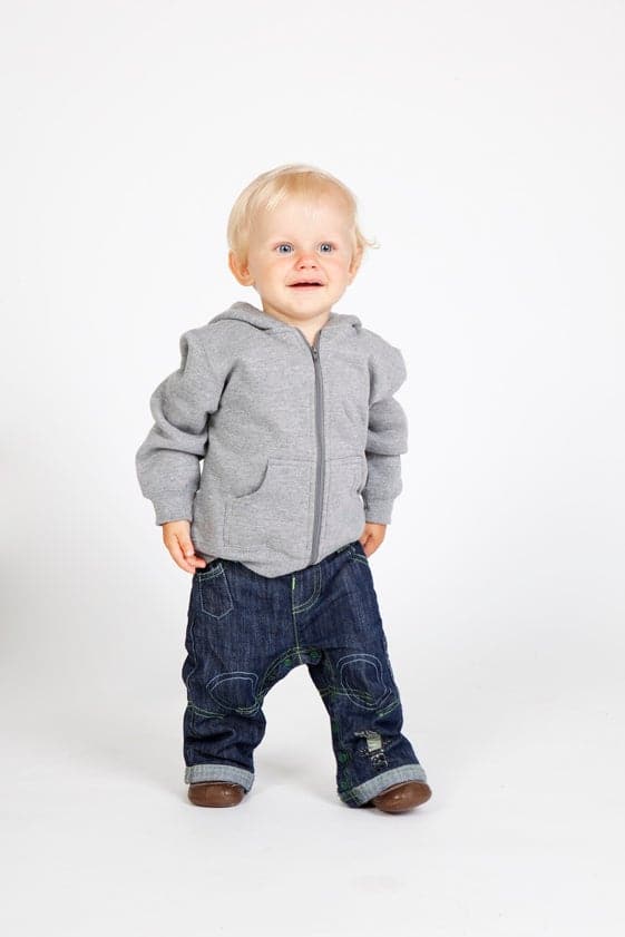 Babies Fleece Zip Hoodie - kustomteamwear.com