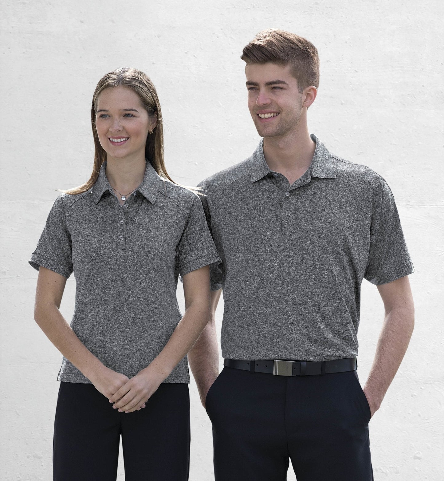 Dri Gear Melange Polo - Womens - kustomteamwear.com