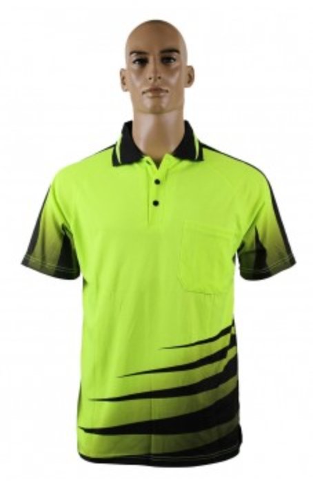 HI VIS S/S POLO SHIRT - kustomteamwear.com