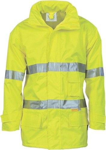 HiVis Breathable Anti-Static Jacket with 3M R/Tape - kustomteamwear.com