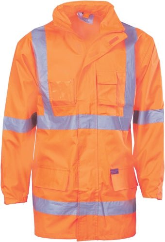 HiVis Cross Back D/N “2 in 1” Rain Jacket - kustomteamwear.com