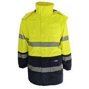 HiVis FR & HRC2 D/N Rain Jacket - kustomteamwear.com