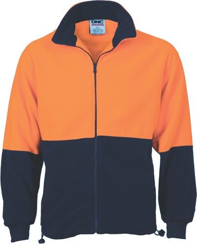 HiVis Two Tone Full Zip Polar Fleece - kustomteamwear.com