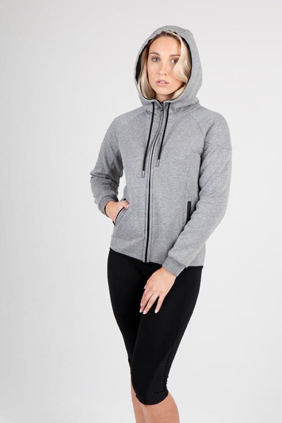 Ladies/junior 320gsm Soft cotton/bonded polar fleece Hoodie - kustomteamwear.com