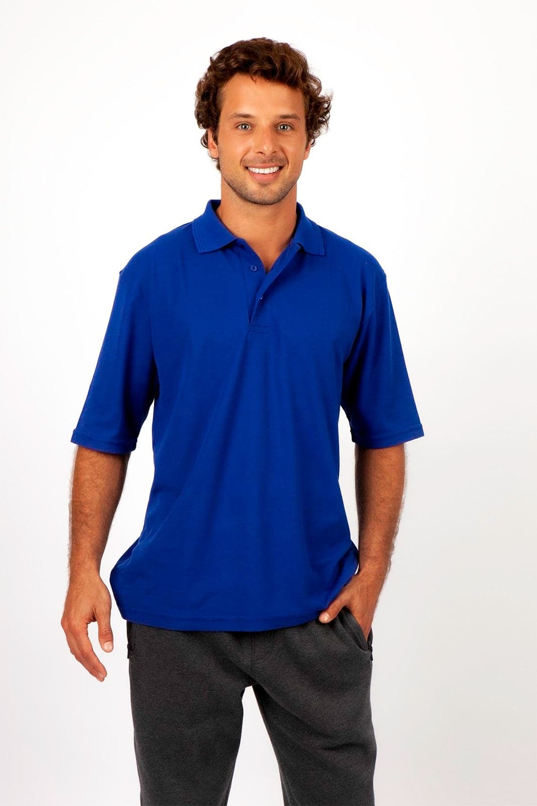 Mens Regular Pique Knit Polo - kustomteamwear.com