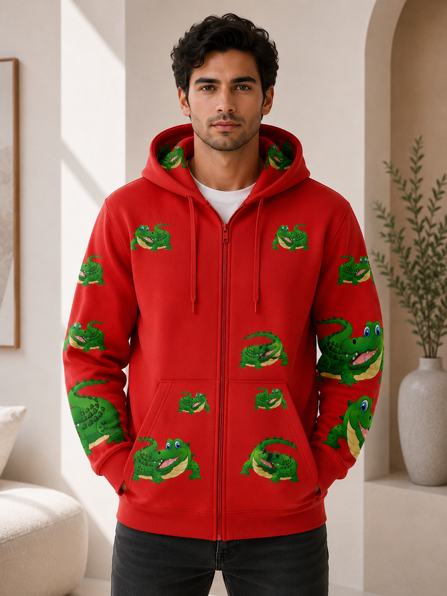 Crazy Croc Full Zip Hoodies Jacket