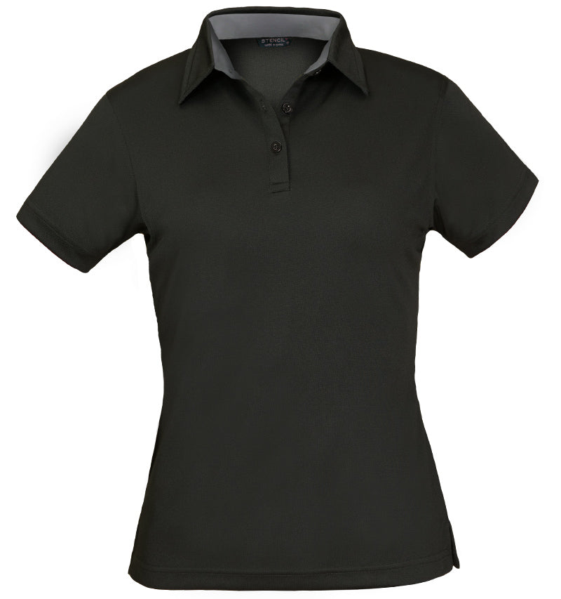 LADIES KAHVE POLO S/S