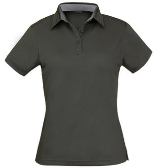 LADIES KAHVE POLO S/S