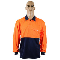 1312# HI VIS L/S POLO SHIRT - kustomteamwear.com