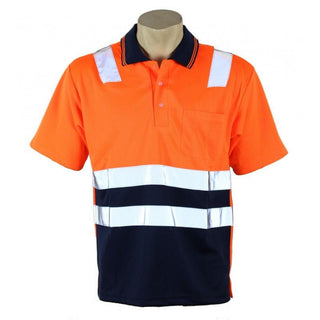 1315# TAPED HI VIS S/S POLO SHIRT - kustomteamwear.com