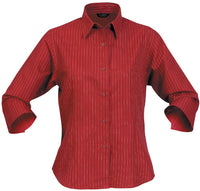 LADIES PINPOINT SHIRT 3/4S