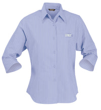 LADIES PINPOINT SHIRT 3/4S