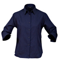 LADIES PINPOINT SHIRT 3/4S