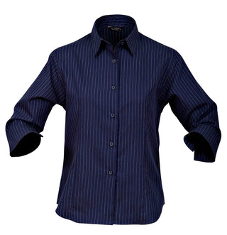 LADIES PINPOINT SHIRT 3/4S