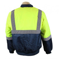 2258# TAPED HI VIS BOMBER JACKET - kustomteamwear.com