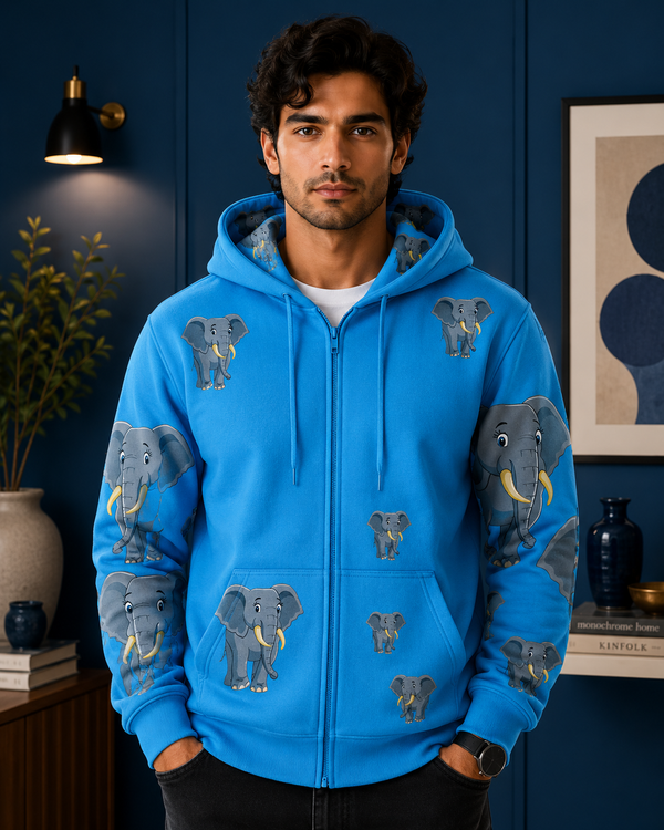 Ellie Elephant Full Zip Hoodies Jacket
