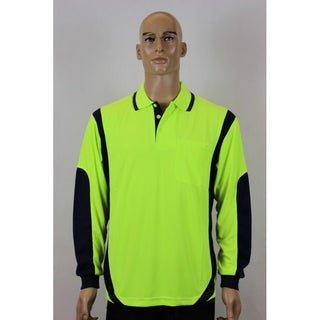 3055# HI VIS & WORK L/S POLO SHIRT - kustomteamwear.com