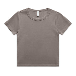 Wo's Faded Organic Rib Tee | 4036