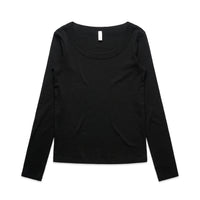 Wo's Organic Baby Rib L/S Tee | 4075