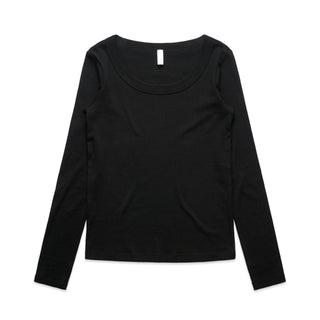 Wo's Organic Baby Rib L/S Tee | 4075
