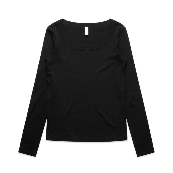 Wo's Organic Baby Rib L/S Tee | 4075