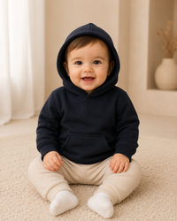 Babies Fleece Hoodie - with Jersey Lining Hood