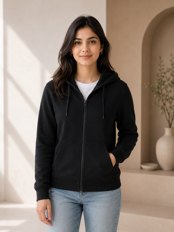 JB's LADIES P/C FULL ZIP HOODIE