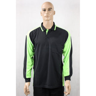 9072# HI VIS & WORK L/S POLO SHIRT - kustomteamwear.com