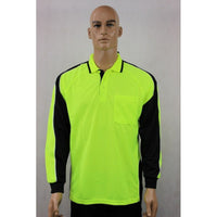 9072# HI VIS & WORK L/S POLO SHIRT - kustomteamwear.com