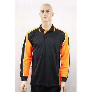 9072# HI VIS & WORK L/S POLO SHIRT - kustomteamwear.com