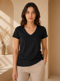 C OF C LADIES 3/4 SLEEVE BOAT NECK TEE