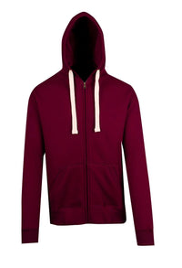 Mens Brushed Heavy Zip Fleece Hoodie - kustomteamwear.com