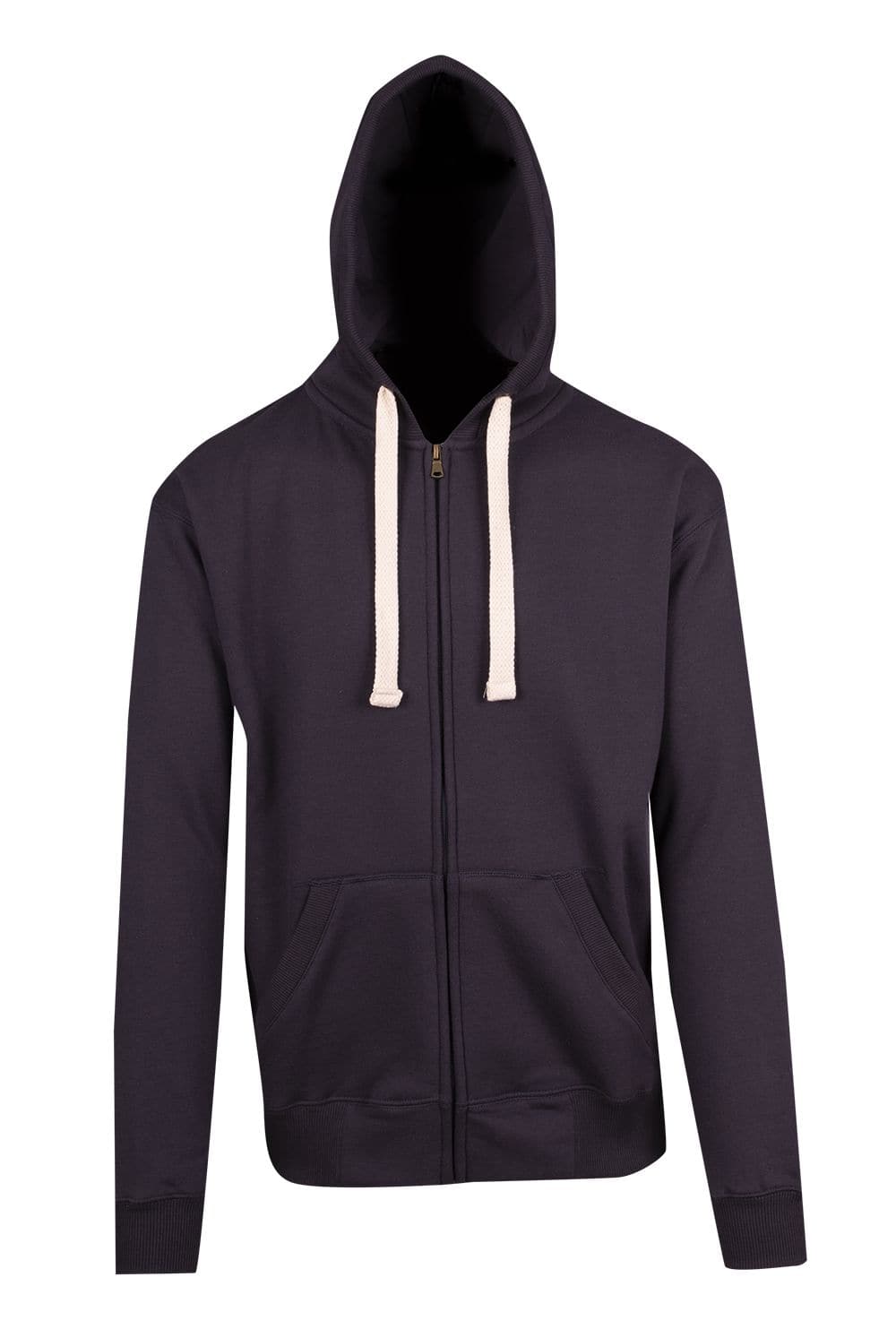 Mens Brushed Heavy Zip Fleece Hoodie - kustomteamwear.com