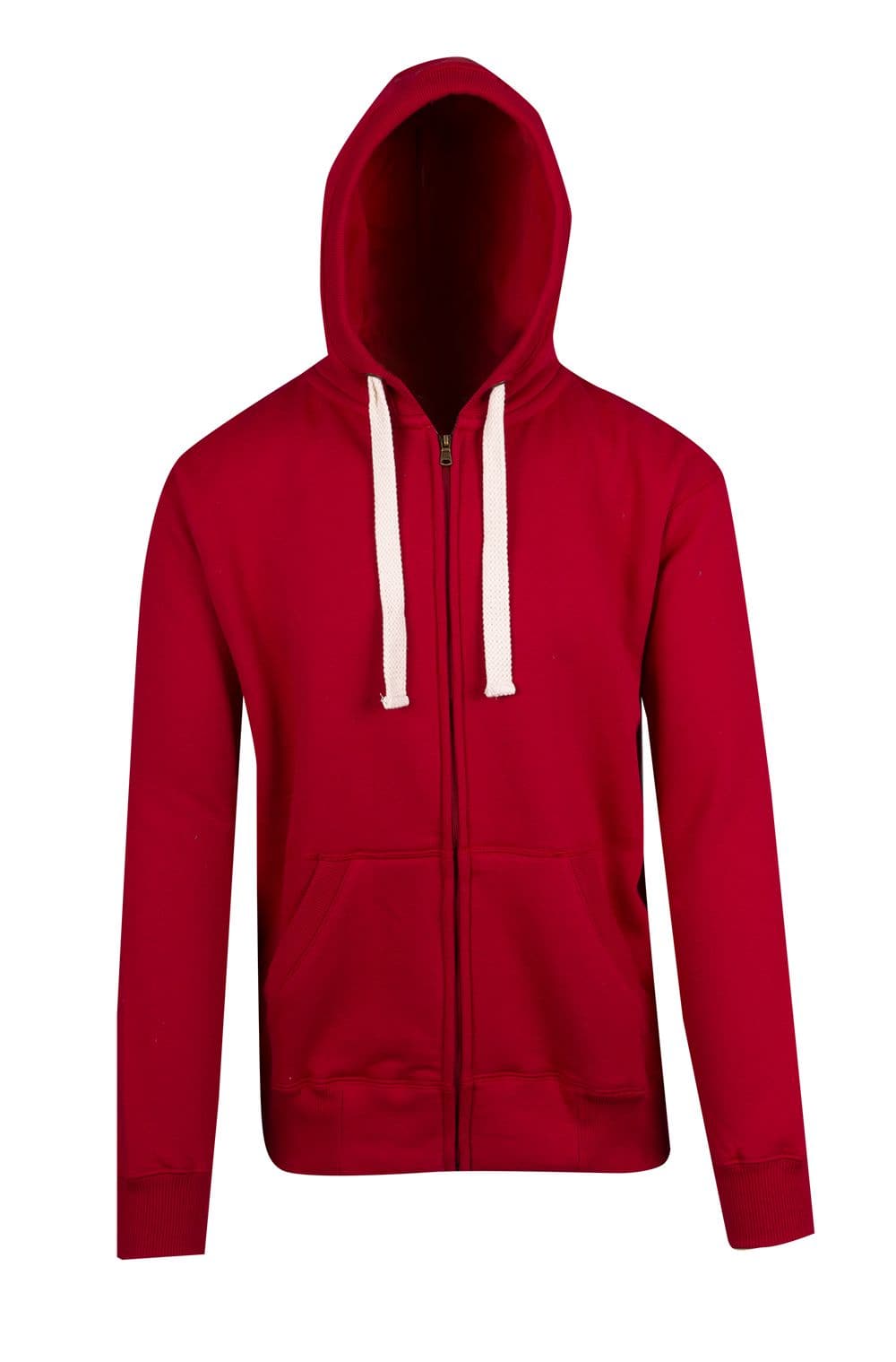 Mens Brushed Heavy Zip Fleece Hoodie - kustomteamwear.com