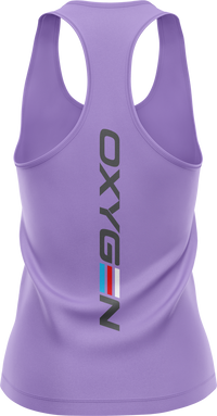 Oxygen Ladies Raceback Singlet Style 1 Back Print