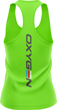 Oxygen Ladies Raceback Singlet Style 2 Back Print