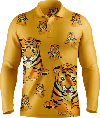 Tuff Tiger Men's Long Sleeve Polo
