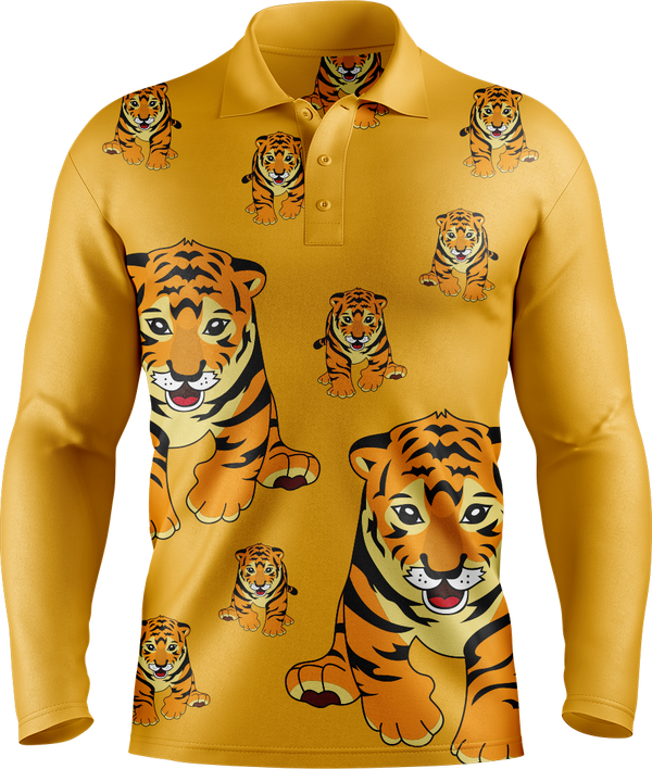 Tuff Tiger Men's Long Sleeve Polo