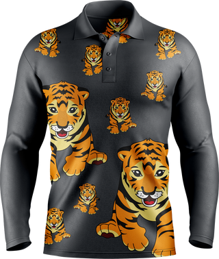 Tuff Tiger Men's Long Sleeve Polo