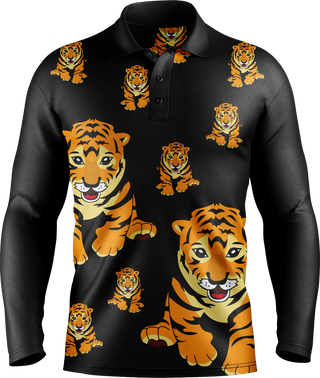 Tuff Tiger Men's Long Sleeve Polo