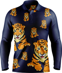 Tuff Tiger Men's Long Sleeve Polo