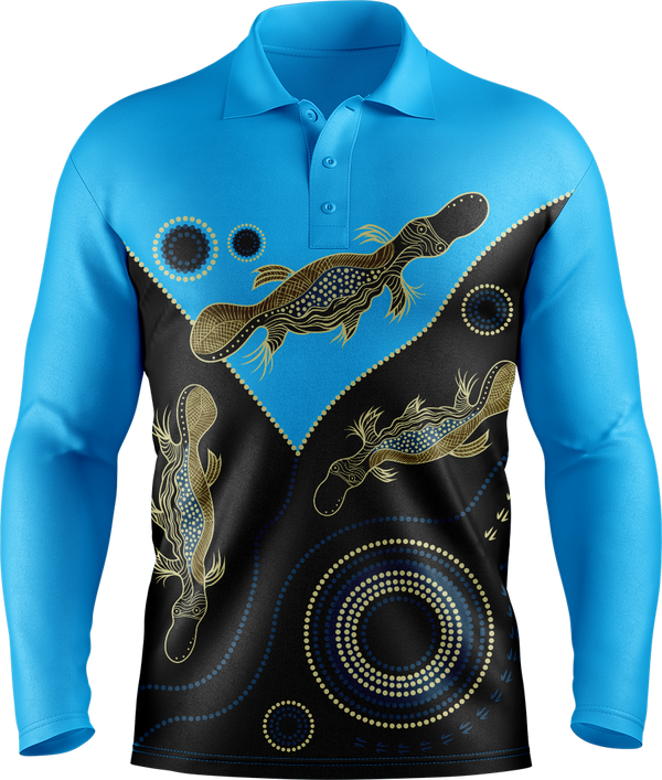 Hi Vis Aboriginal Art Long Sleeve tshirt