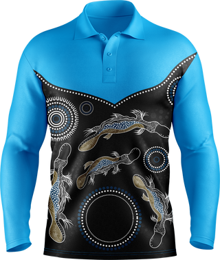 Hi Vis Aboriginal Platypus Long Sleeve tshirt