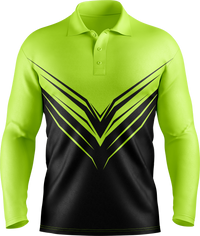 Hi Vis Elite Chevron Long Sleeve Polo