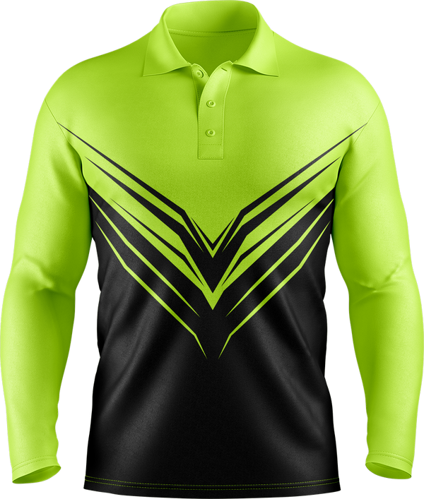 Hi Vis Elite Chevron Long Sleeve Polo