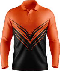 Hi Vis Elite Chevron Long Sleeve Polo